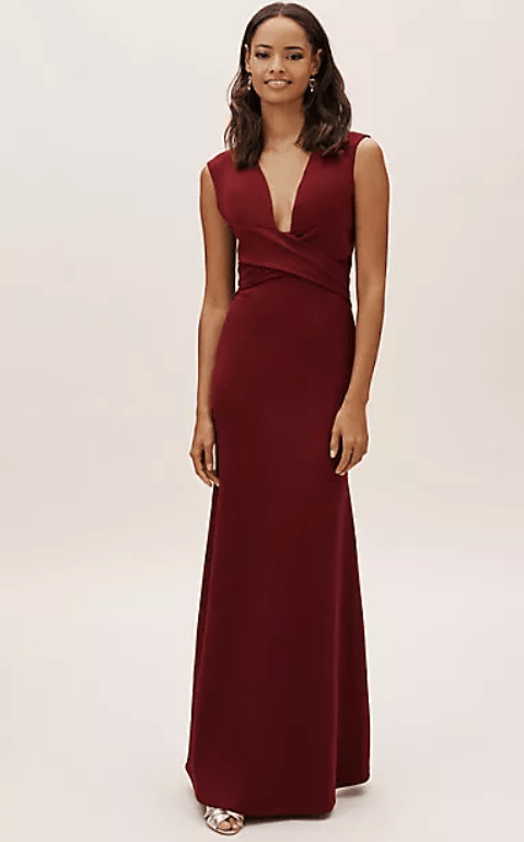 bhldn red dress bhldn talia strapless drop waist mini dress Lovers Game Strapless Scarf Mini Dress Red