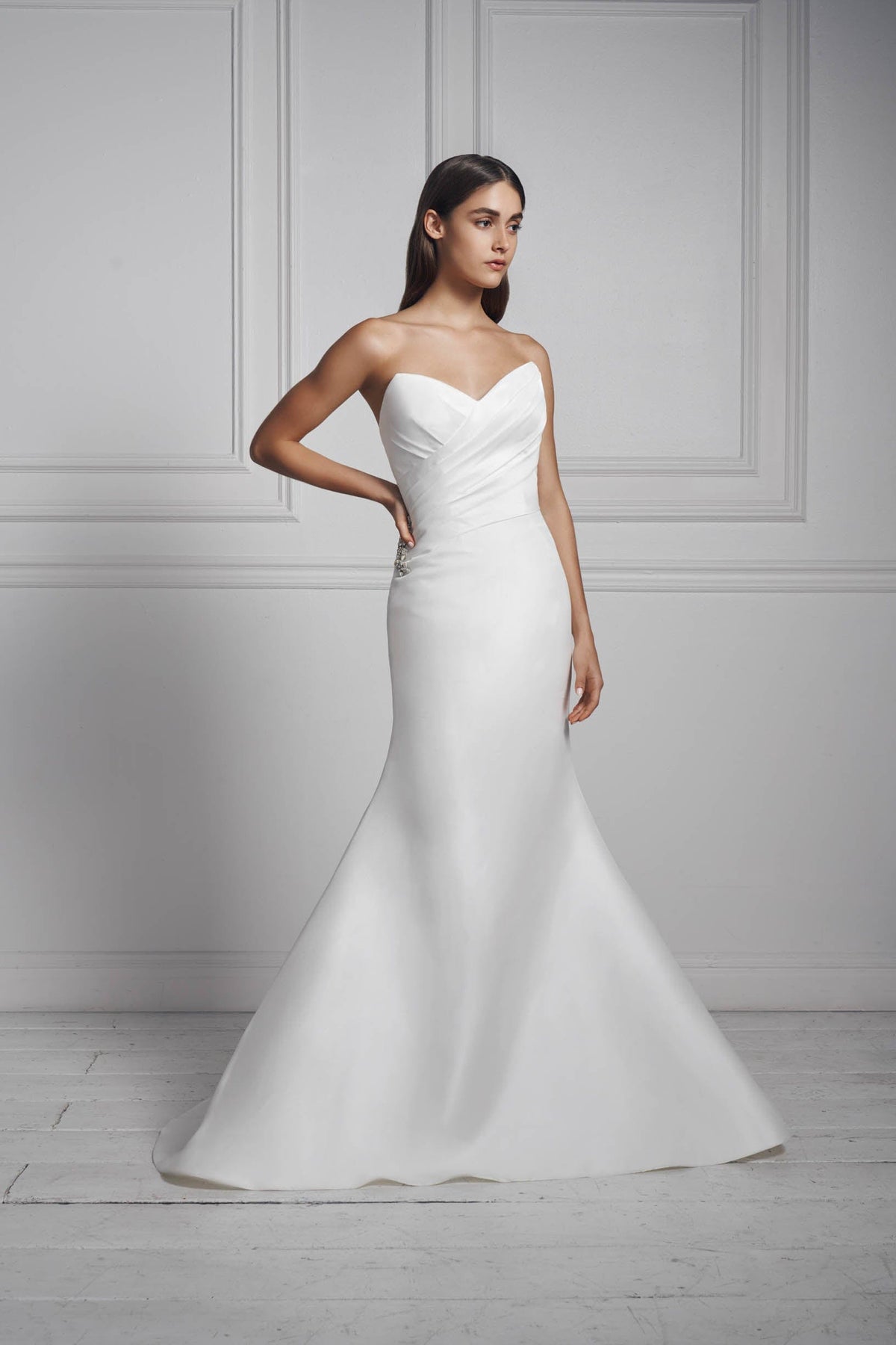 Strapless Sweetheart Neckline A-line Wedding Dress With Embroidery |  Kleinfeld Bridal