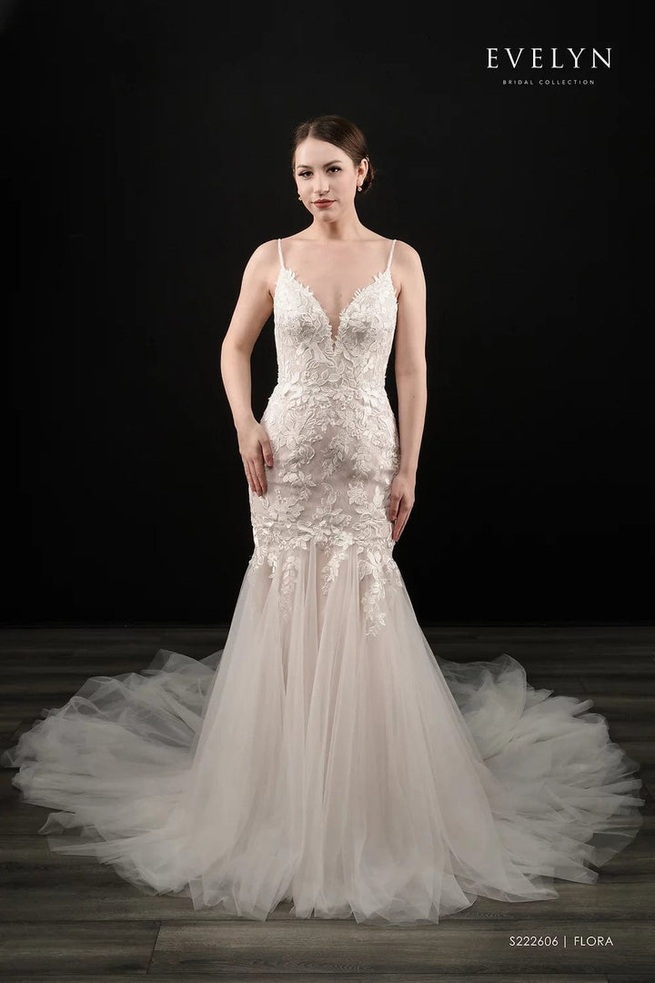 Evelyn Bridal Flora - Size 16