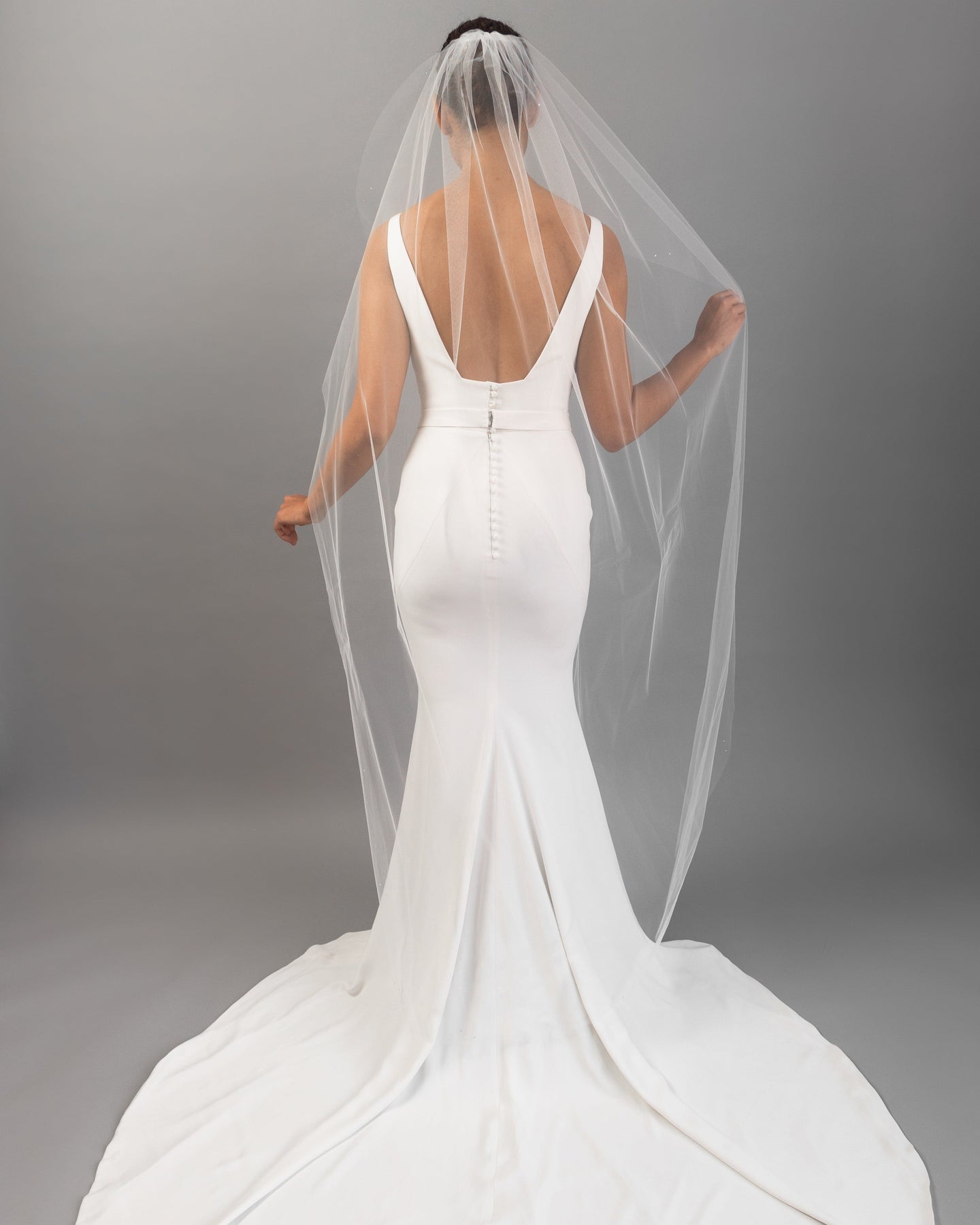 Waltz Length Veil | Waltz Length Wedding Veil | Dare and Dazzle Ivory / Buy