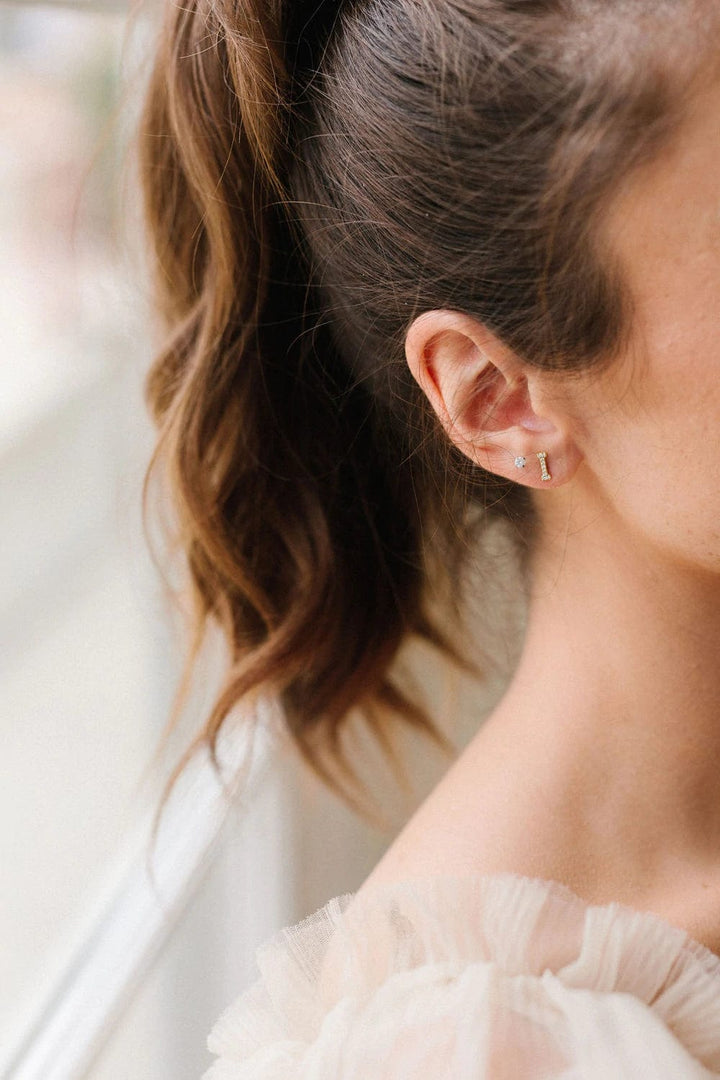 Untamed Petals 'I Do' Stud Earrings