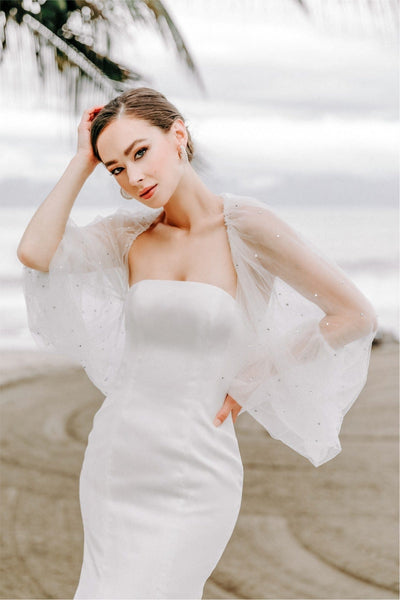 Elegant Floral Lace Long Sleeve Dressy Tops for Women Deep V Neck
